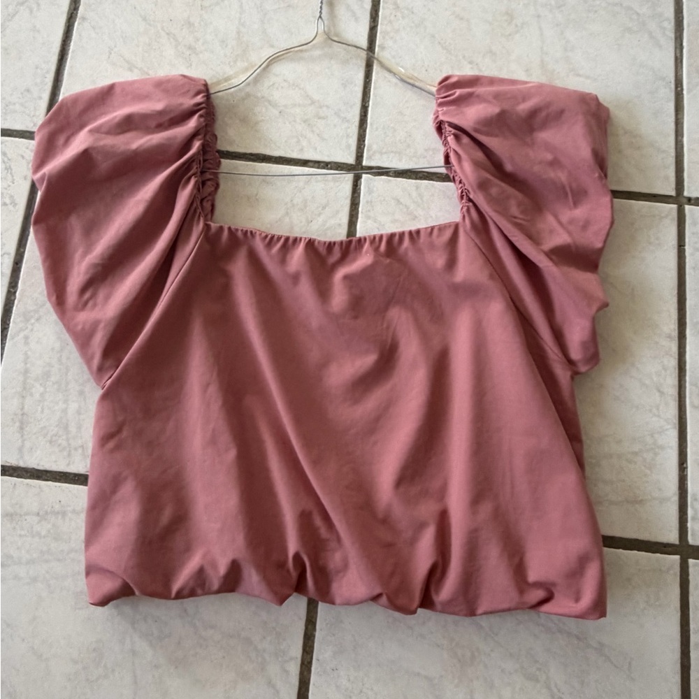 Pink Top with Sleeves